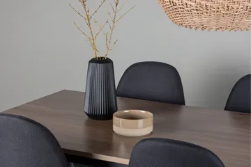 Tempe Matgrupp 140 cm Rektangulär med 4 Polar stolar - Svart - Products - Möbler - Bord & matgrupp - Matgrupp