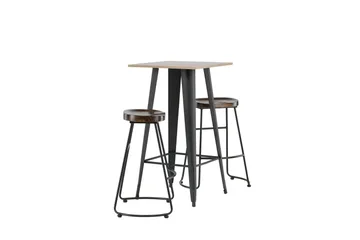 Tempe Matgrupp 60 cm Rektangulär med 2 Ozark stolar - Svart - Products - Möbler - Bord & matgrupp - Matgrupp