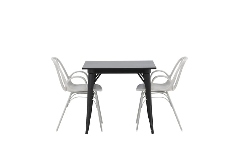 Tempe Matgrupp 80 cm Rektangulär med 2 Dyrön stolar - Svart - Products - Möbler - Bord & matgrupp - Matgrupp