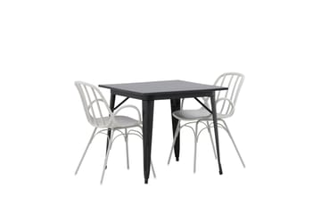 Tempe Matgrupp 80 cm Rektangulär med 2 Dyrön stolar - Svart - Products - Möbler - Bord & matgrupp - Matgrupp