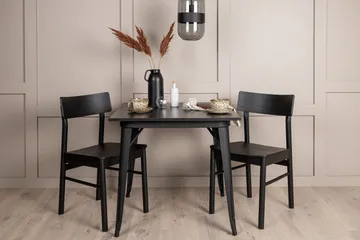 Tempe Matgrupp 80 cm Rektangulär med 2 Montros stolar - Svart - Products - Möbler - Bord & matgrupp - Matgrupp