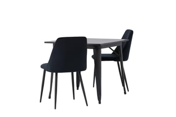Tempe Matgrupp 80 cm Rektangulär med 2 Night stolar - Svart - Products - Möbler - Bord & matgrupp - Matgrupp