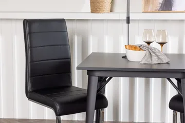 Tempe Matgrupp 80 cm Rektangulär med 2 Tempo stolar - Svart - Products - Möbler - Bord & matgrupp - Matgrupp