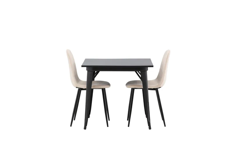 Tempe Matgrupp 80 cm Rektangulär med 2 Polar stolar - Beige - Products - Möbler - Bord & matgrupp - Matgrupp