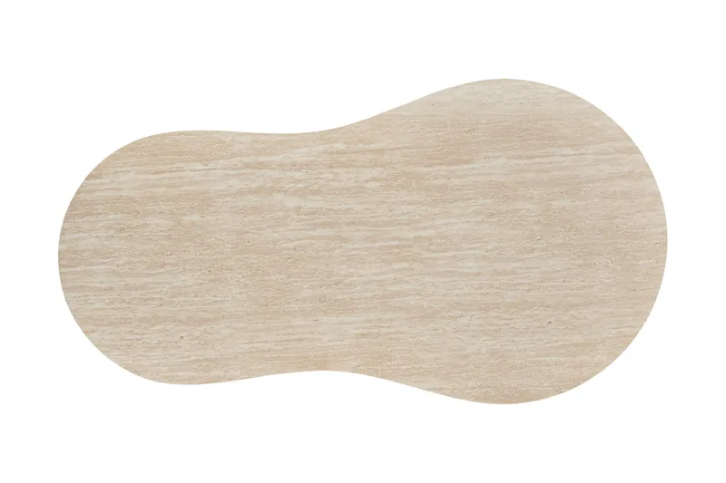 Uppveda Asymmetriskt Soffbord 130x70 cm med Travertinutseende - Beige - Products - Möbler - Bord & matgrupp - Soffbord