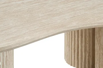Uppveda Asymmetriskt Soffbord 130x70 cm med Travertinutseende - Beige - Products - Möbler - Bord & matgrupp - Soffbord