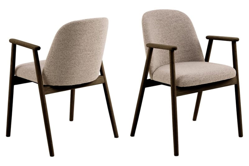 Uppveda Matbord Runt 120 cm Travertin med 4 Reciclar Matstolar - Travertin/Greige - Products - Möbler - Bord & matgrupp - Matgrupp