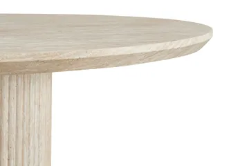 Uppveda Runt Matbord 120 cm med Travertinutseende - Beige - Products - Möbler - Bord & matgrupp - Matbord & köksbord