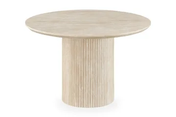 Uppveda Runt Matbord 120 cm med Travertinutseende - Beige - Products - Möbler - Bord & matgrupp - Matbord & köksbord