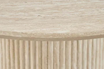 Uppveda Runt Matbord 120 cm med Travertinutseende - Beige - Products - Möbler - Bord & matgrupp - Matbord & köksbord