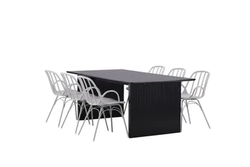 Vail Matgrupp 200 cm Rektangulär med 6 Dyrön stolar - Svart - Products - Möbler - Bord & matgrupp - Matgrupp