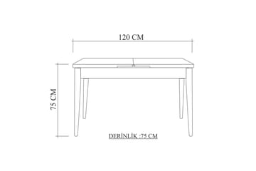 Valsot Matbord 110 cm - Ek - Products - Möbler - Bord & matgrupp - Matbord & köksbord