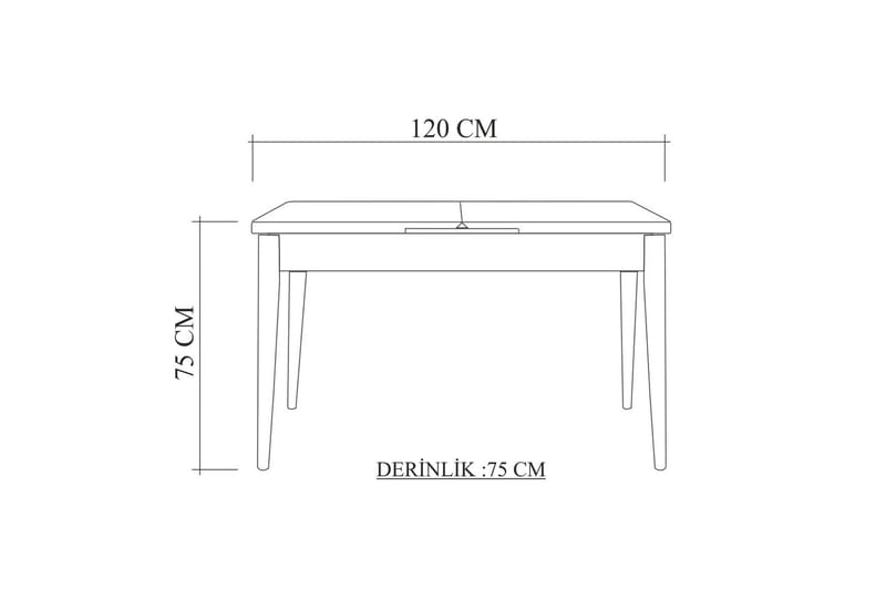 Valsot Matbord 110 cm - Ek - Products - Möbler - Bord & matgrupp - Matbord & köksbord