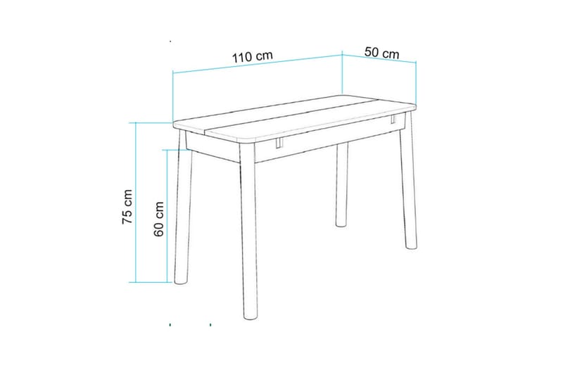 Valsot Matbord 110 cm - Ek - Products - Möbler - Bord & matgrupp - Matbord & köksbord