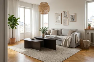 Vento Ovalt Soffbord 120x70 cm med Trä- och Rökt Ek-utseende - Mörkbrun - Products - Möbler - Bord & matgrupp - Soffbord