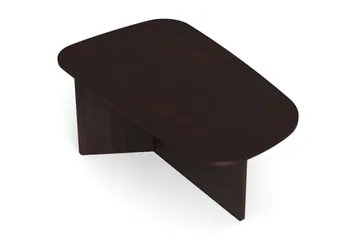 Vento Ovalt Soffbord 120x70 cm med Trä- och Rökt Ek-utseende - Mörkbrun - Products - Möbler - Bord & matgrupp - Soffbord