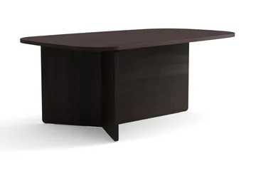 Vento Ovalt Soffbord 120x70 cm med Trä- och Rökt Ek-utseende - Mörkbrun - Products - Möbler - Bord & matgrupp - Soffbord