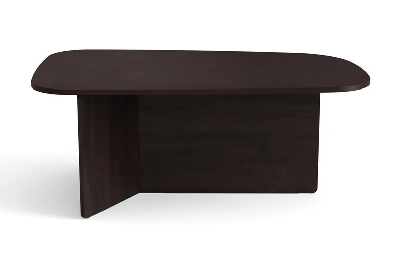 Vento Ovalt Soffbord 120x70 cm med Trä- och Rökt Ek-utseende - Mörkbrun - Products - Möbler - Bord & matgrupp - Soffbord