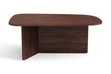 Vento Ovalt Soffbord 120x70 cm med Trä- och Valnötsutseende - Brun - Products - Möbler - Bord & matgrupp - Soffbord