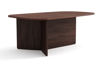Vento Ovalt Soffbord 120x70 cm med Trä- och Valnötsutseende - Brun - Products - Möbler - Bord & matgrupp - Soffbord