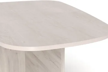 Vento Ovalt Soffbord 120x70 cm med Trä- och Vitlaserad Ek-utseende - Vit - Products - Möbler - Bord & matgrupp - Soffbord