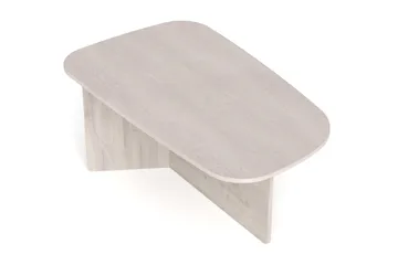 Vento Ovalt Soffbord 120x70 cm med Trä- och Vitlaserad Ek-utseende - Vit - Products - Möbler - Bord & matgrupp - Soffbord