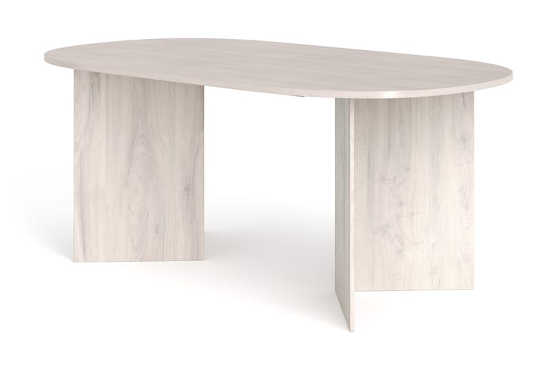Vera Matbord Oval 180x100 cm Fanér - Vitlaserad - Products - Möbler - Bord & matgrupp - Matbord & köksbord