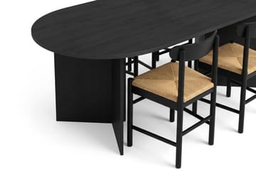 Vera Matgrupp rektangulärt 180 cm Svart med 6 Malte Matstolar - Products - Möbler - Bord & matgrupp - Matgrupp
