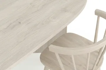 Vera Matgrupp rektangulärt 180 cm Vitlaserad med 6 Tyrö Matstolar - Vitlaserad - Products - Möbler - Bord & matgrupp - Matgrupp