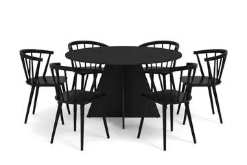 130 cm - Svartlaserad ek