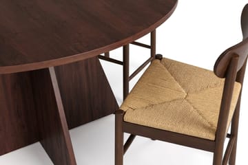 Vera Matgrupp runt 130 cm Valnöt med 6 Malte Matstolar - Products - Möbler - Bord & matgrupp - Matgrupp