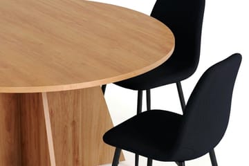 Vera Matgrupp runt 150 cm Ek med 6 Nibe Matstolar - Ek - Products - Möbler - Bord & matgrupp - Matgrupp