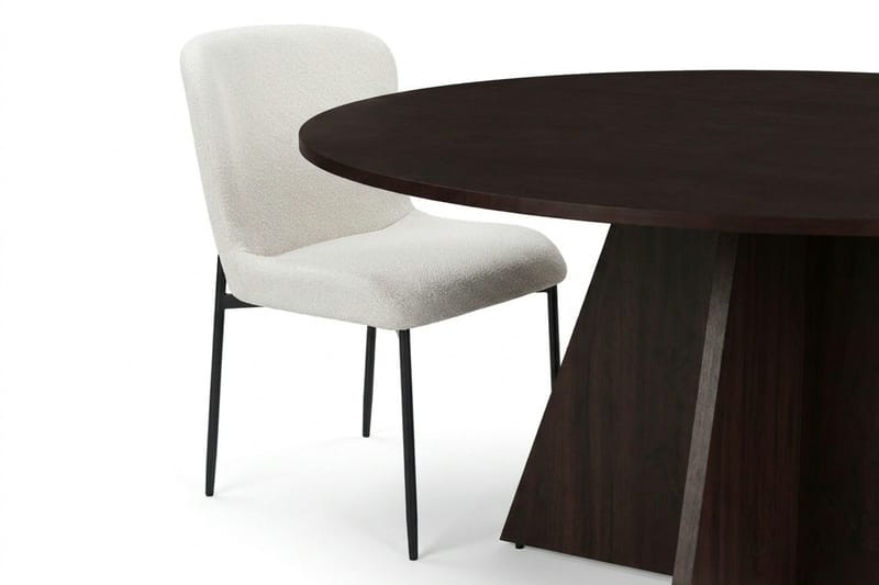 Vera Matgrupp runt 150 cm Rökt Ek med 6 Elsie Matstolar - Rökt ek - Products - Möbler - Bord & matgrupp - Matgrupp
