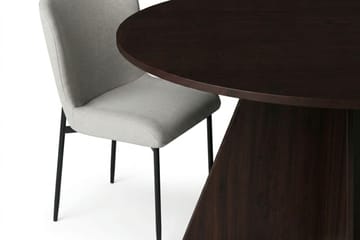 Vera Matgrupp runt 150 cm Rökt Ek med 6 Elsie Matstolar - Rökt ek/Beige - Products - Möbler - Bord & matgrupp - Matgrupp