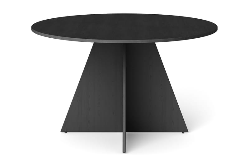 Vera Runt Matbord ø130 cm Fanér - Svartlaserad ek - Products - Möbler - Bord & matgrupp - Matbord & köksbord