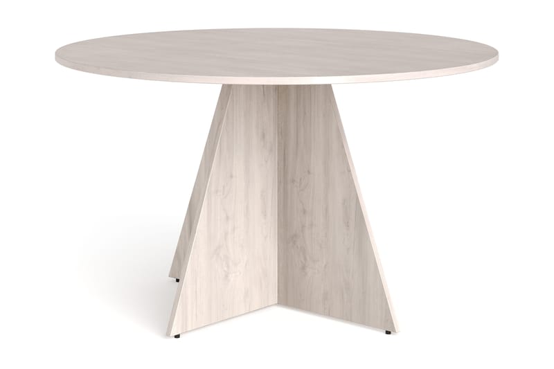 Vera Runt Matbord ø130 cm Fanér - Vitlaserad ek - Products - Möbler - Bord & matgrupp - Matbord & köksbord