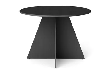 Vera Runt Matbord 110 cm med Trä- och Svartlaserad Ek-utseende - Svartlaserad ek - Products - Möbler - Bord & matgrupp - Matbord & köksbord