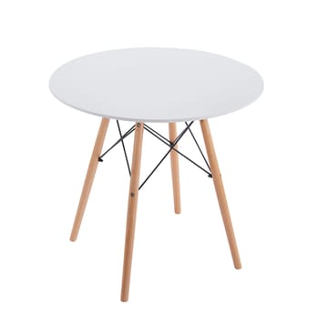 Vilgot runt matbord Ø80 cm - Vit / Trä - Vit/Trä - Products - Möbler - Bord & matgrupp - Matbord & köksbord