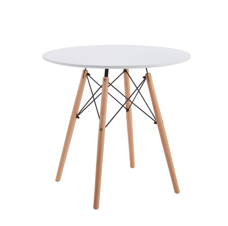 Vilgot runt matbord Ø80 cm - Vit / Trä - Vit/Trä - Products - Möbler - Bord & matgrupp - Matbord & köksbord