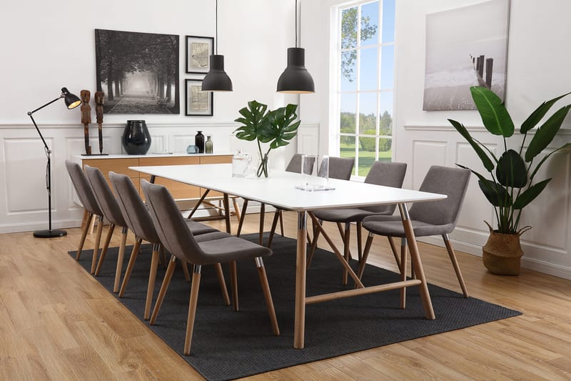 Waltham Förlängningsbart Matbord 180 cm - Vit/Ek - Products - Möbler - Bord & matgrupp - Matbord & köksbord
