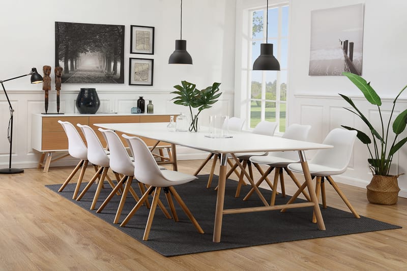 Waltham Förlängningsbart Matbord 180 cm - Vit/Ek - Products - Möbler - Bord & matgrupp - Matbord & köksbord