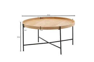 Wilhem Soffbord 78 cm Rund - Natur - Products - Möbler - Bord & matgrupp - Soffbord