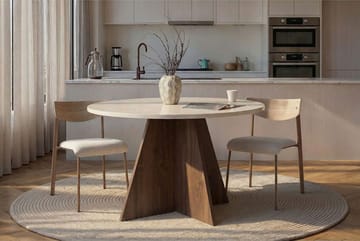 Zalen Matbord 120x75x120 cm - Travertine Walnut - Products - Möbler - Bord & matgrupp - Matbord & köksbord