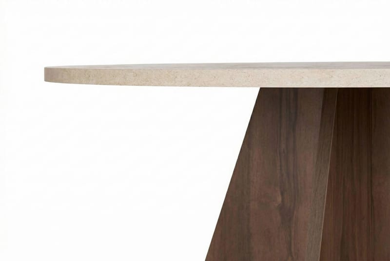 Zalen Matbord 120x75x120 cm - Travertine Walnut - Products - Möbler - Bord & matgrupp - Matbord & köksbord