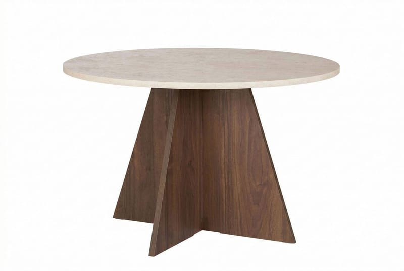 Zalen Matbord 120x75x120 cm - Travertine Walnut - Products - Möbler - Bord & matgrupp - Matbord & köksbord
