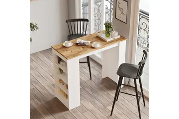 Zambasa Barbord 120 cm - Natur/Vit - Products - Möbler - Bord & matgrupp - Barbord & ståbord