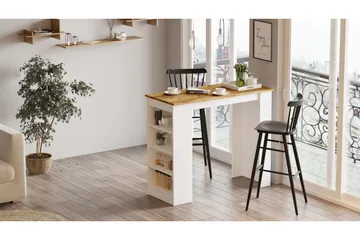 Zambasa Barbord 120 cm - Natur/Vit - Products - Möbler - Bord & matgrupp - Barbord & ståbord