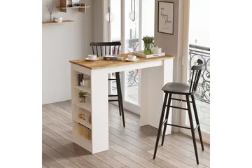 Zambasa Barbord 120 cm - Natur/Vit - Products - Möbler - Bord & matgrupp - Barbord & ståbord