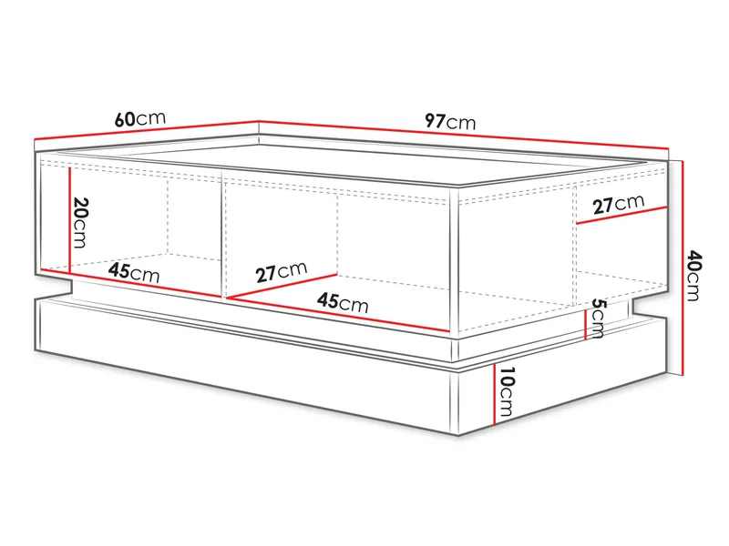 Zelric Soffbord 97 cm - Beige - Products - Möbler - Bord & matgrupp - Soffbord