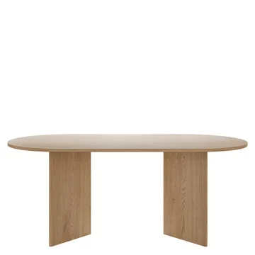 Zyleron Matbord oval 185 cm - Ljusbrun - Products - Möbler - Bord & matgrupp - Matbord & köksbord
